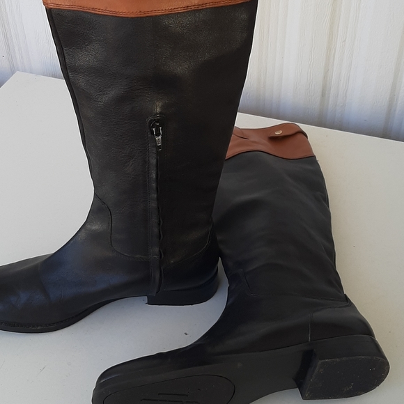 polo boots with two zippers